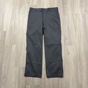 Nike Golf Dri-Fit Tech Pants Mens 30x30 Gray Flat Front Chino Golfing 472532-021